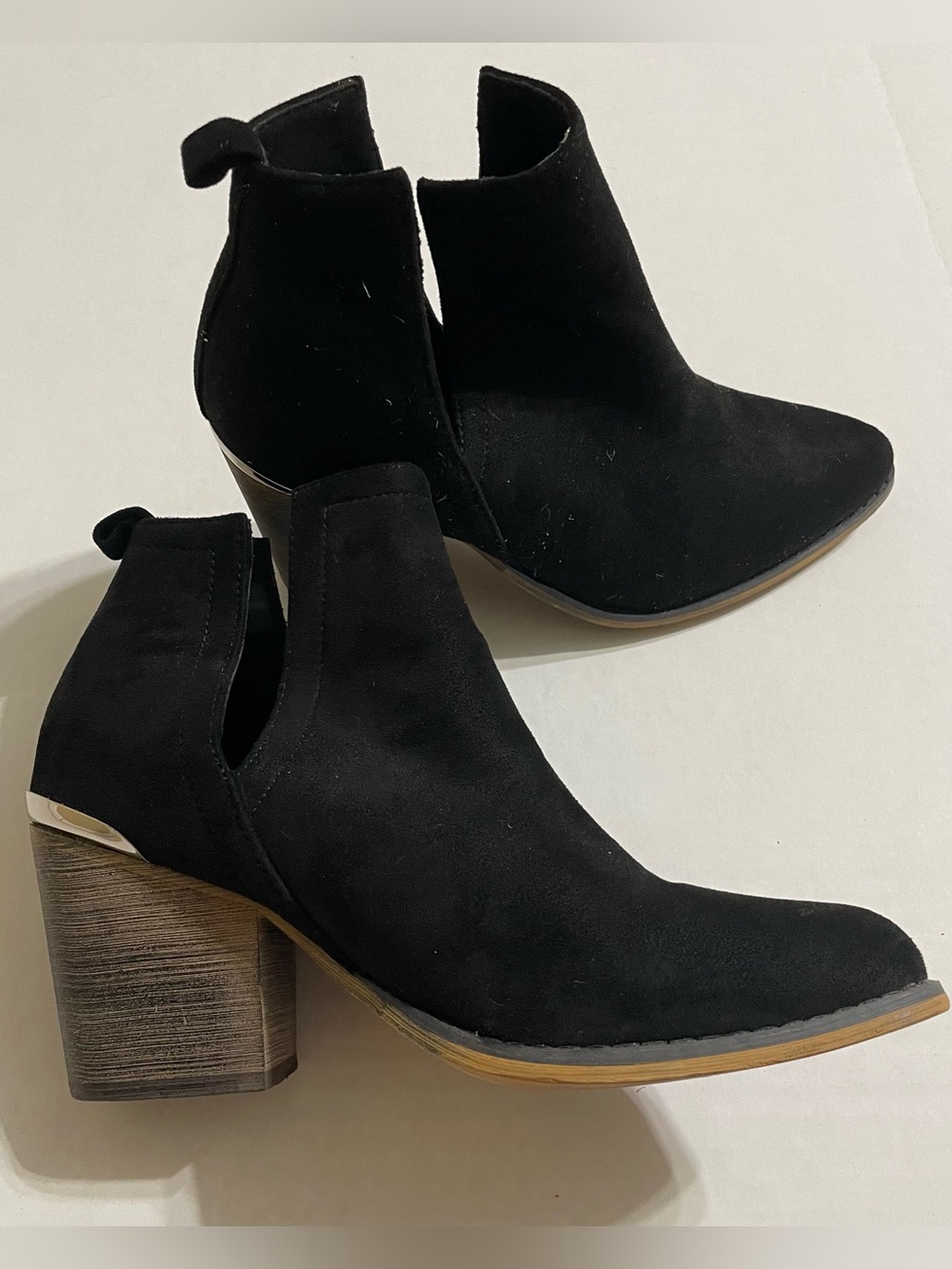 Jellypop sophisticate black heeled‎ booties size 6